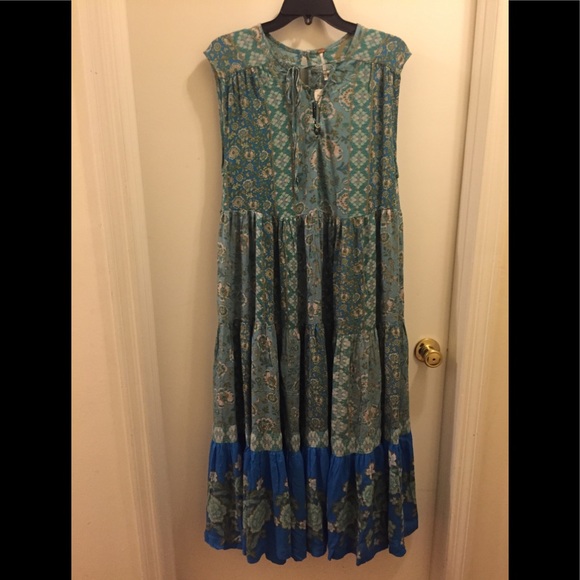 Free People Hanalei Bay Lace-up Midi Dress - Picture 9 of 12